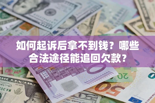 武汉如何起诉后拿不到钱？哪些合法途径能追回欠款？