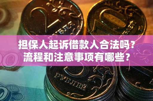 武汉担保人起诉借款人合法吗？流程和注意事项有哪些？