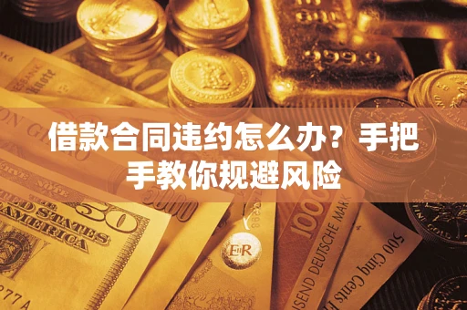 武汉借款合同违约怎么办？手把手教你规避风险