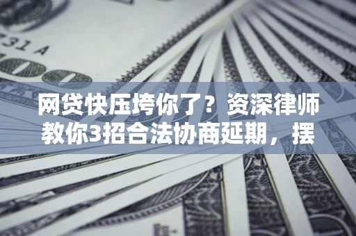 武汉网贷快压垮你了？资深律师教你3招合法协商延期，摆脱暴力催收！