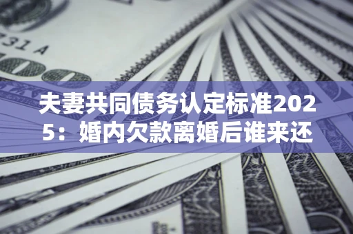 武汉夫妻共同债务认定标准2025:婚内欠款离婚后谁来还? 武汉夫妻共同债务认定标准2025:婚内欠款离婚后谁来还?