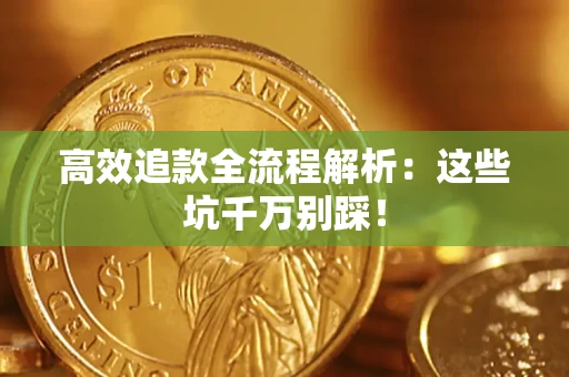 武汉高效追款全流程解析：这些坑千万别踩！
