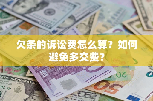 武汉欠条的诉讼费怎么算？如何避免多交费？