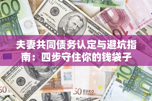 武汉夫妻共同债务认定与避坑指南：四步守住你的钱袋子