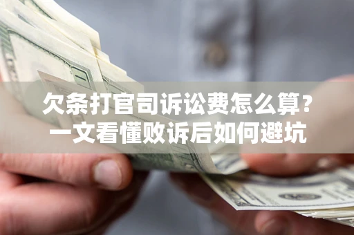 武汉欠条打官司诉讼费怎么算？一文看懂败诉后如何避坑